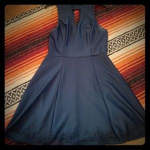 Navy Blue Tea Dress